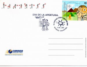 Argentina 2005 Commemorative Perforate Postcards different cancels