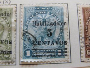 Paraguay 1908 5 on 1c Fine Used Stamp A11P26F67-