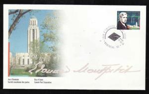 Canada-Sc#1617-stamp on FDC-Edouard Montpetit-1996-