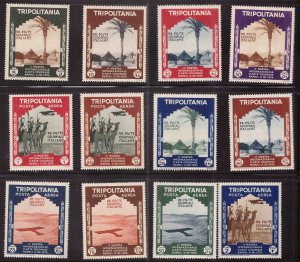 Tripolitania Scott 73-78, C43-C48  MNH** 1934  set CV$155