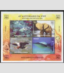 Mozambique 2006 WWF Anniversary Sheet (4) Perforated Mint (NH)