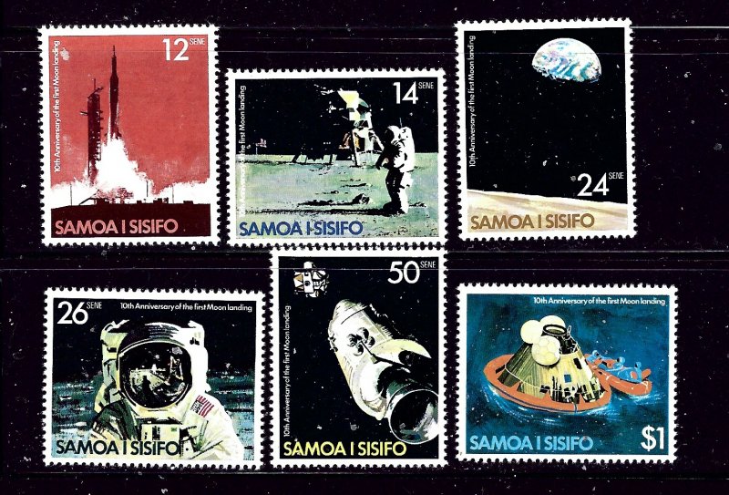 Samoa 507-12 MNH 1979 Moon Landing Anniv