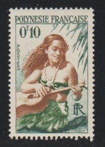 French Polynesia 182 Woman playing guitar