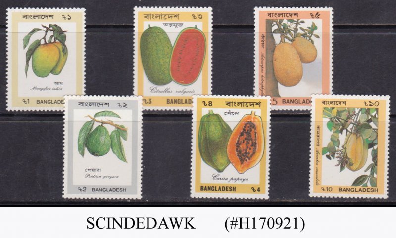 BANGLADESH - 1990 FRUITS - 6V - MINT NH