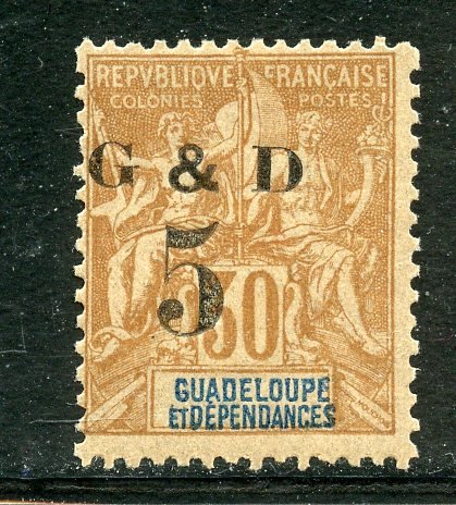 Guadeloupe # 45, Mint Hinge. CV $ 4.00