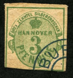 HANOVER #17 German States Stamps Postage USED