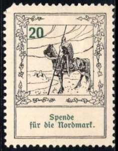 Vintage Germany Charity Poster Stamp Donation Association of Germans Bohemia