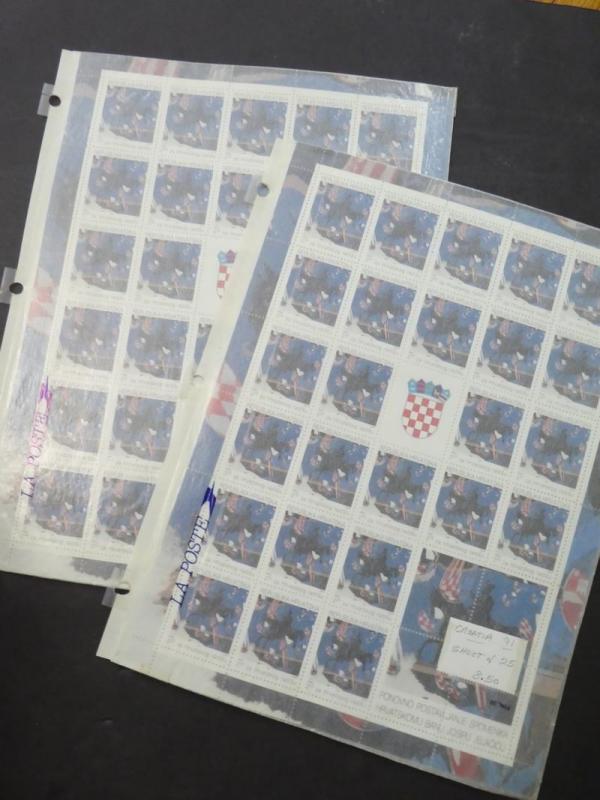 EDW1949SELL : CROATIA Very clean all VF MNH grouping of Cplt sets Scott Cat $643