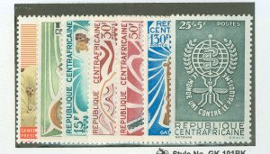 Central African Republic #118/120-4/B1  Single (Complete Set)