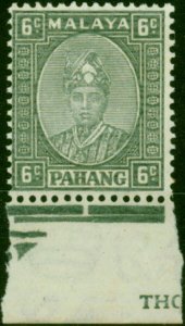 Pahang 1935 6c Grey Not Issued Fine MNH