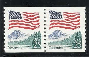2280 25c Coil Pl#(8) Pair MNH F/VF Centering  ​