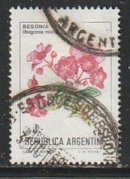 1985 Argentina - Sc 1524 - used VF - 1 single - Flowers