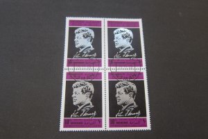 Ajman 1968 Sc 377 John F. Kenned CTO BLK(4) set FU