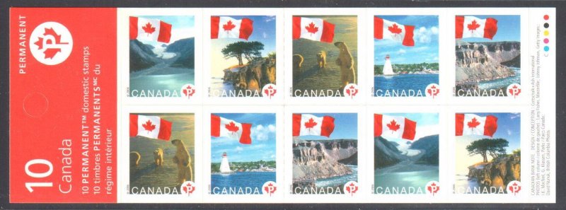 Canada #BK341 Variety/Error Mint NH Imperf booklet from Gum side ECV $500.00