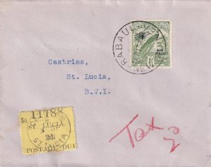 1932, Rabaul, New Guinea to St. Lucia, British West Indies, See Remark (46030)