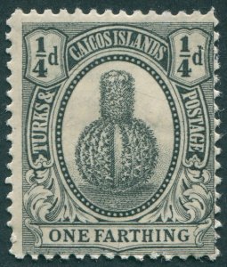 Turks & Caicos Islands 1926 ¼d black SG162 unused