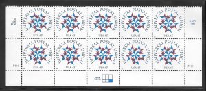 #3332 MNH Plate Block of 10