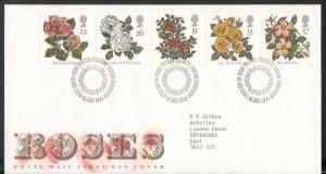 GB - 1991 9th World Congress of Roses. Belfast (FDC)