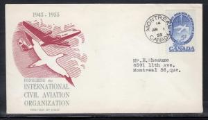 Canada #354 FDC Montreal CDS F457