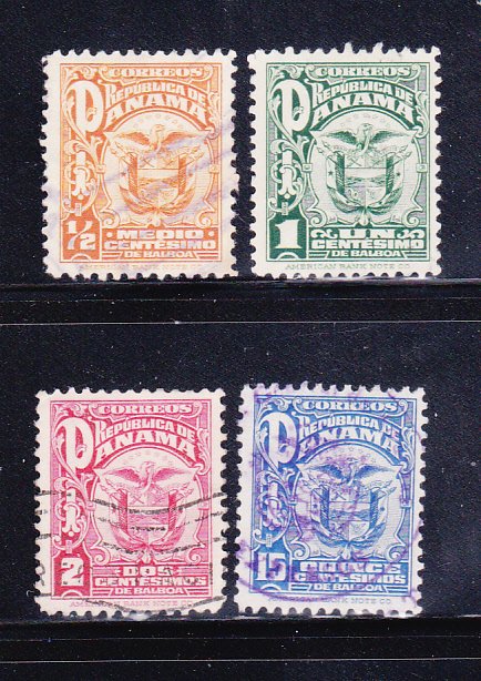 Panama 234-236, 240 U Coat of Arms (B)