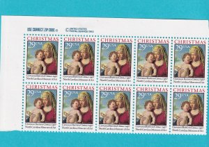 US 2789 MNH OG ZIP BLOCK OF 10