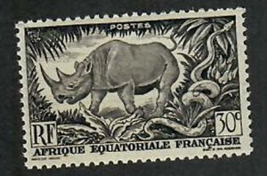 French Equatorial Africa; Scott 167;  1946;  Unused; NH