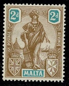 Malta #102 MH 2d statue