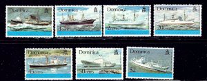 Dominica 434-40 MH 1978 Ships    (ap1437)