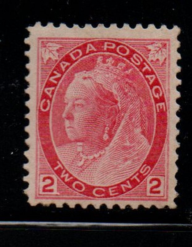 Canada Sc 77 1899 2c carmine Victoria Numeral stamp mint