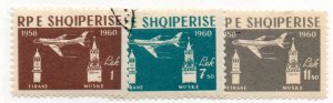 ALBANIA 574-6 USED BIN $1.00 AIRPLANE