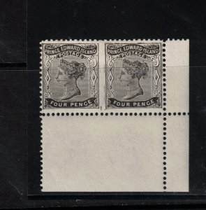 Prince Edward Island #9e Very Fine Mint Original Gum Hinged Imperf Pair