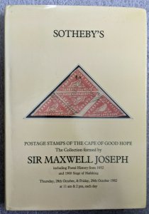 Auction Catalogue MAXWELL JOSEPH CAPE OF GOOD HOPE with Prices Realised CGH