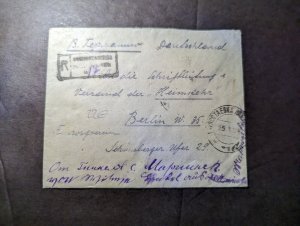 1934 Registered Russia USSR Soviet Union Cover to Berlin W35 Germany