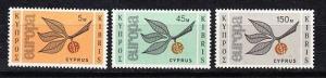 Cyprus Scott 262-264 Mint hinged (Catalog Value $25.35)