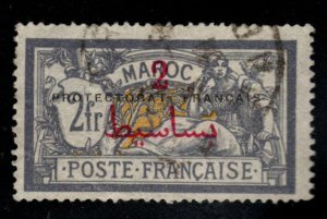 French Morocco Scott 53 Used with protectorate overprint