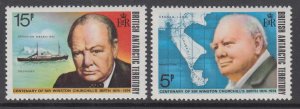 British Antarctic Territory 62-63 Churchill MNH VF