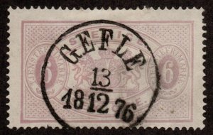 Sweden Scott o4 6-ore official issue used 2021 cv $65