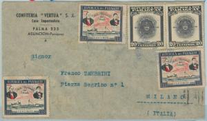 67229 -  PARAGUAY - Postal History -  ADVERTISING COVER to  ITALY 1949 - BOAT