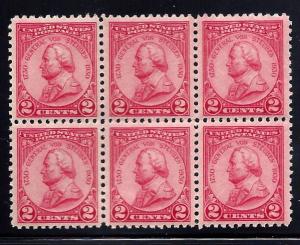 689 Mint,OG,NH... Block of 6... SCV $4.50