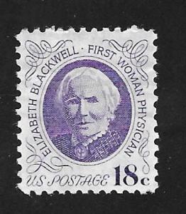 SC# 1399 - (18c) - Dr. Elizabeth Blackwell, used single