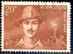 Revolutionary, Bhagat Singh, India stamp SC#473 used