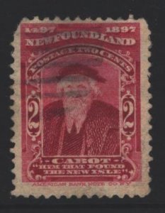 Newfoundland Sc#62 Used
