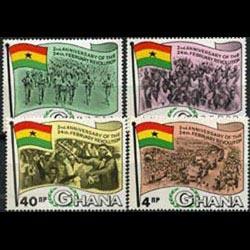 GHANA 1968 - Scott# 319-22 Revolution 2nd Set of 4 NH