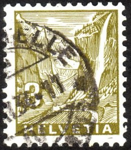 1938, Switzerland 3c, Used, Sc 227