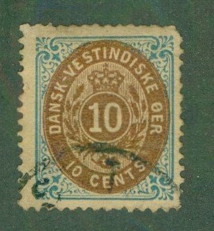 DANISH WEST INDIES 10 USED CV $34.00 BIN $8.00