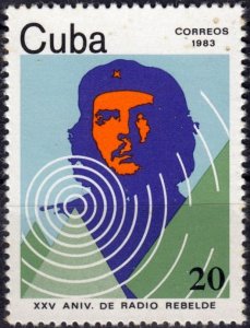 CUBA Sc# 2574  RADIO REBELDE  Ernesto CHE GUEVARA  1983  MNH mint