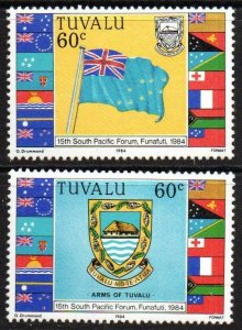 Tuvalu Sc #255-256 Mint Hinged