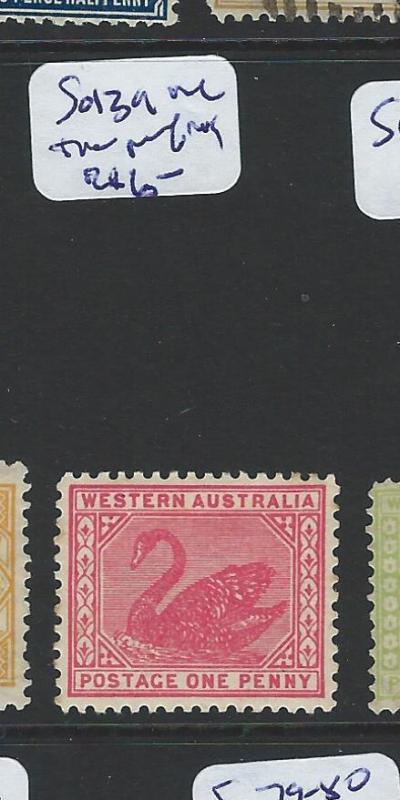 WEST AUSTRALIA  (B1001B) SWAN , BIRD 1D  SG 139 ONE TONE PERF   MOG