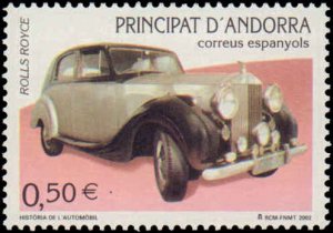 Andorra Spanish Administration #284-285, Complete Set(2), 2002, Automotive, NH