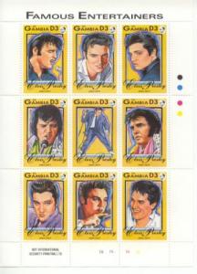 1993 Gambia Elvis Presley Famous Entertainer - MS9 1397 MNH